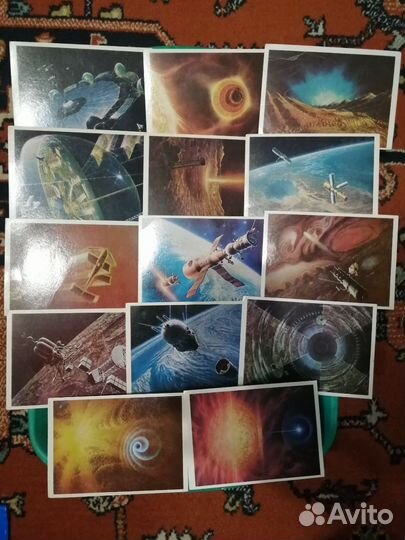 Открытки космонавты и космос