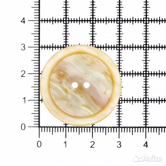 Col.05 бежевый CB 3685 Пуговица 48L (30мм), 2 прокола, пластик (col.05 бежевый), 36 шт