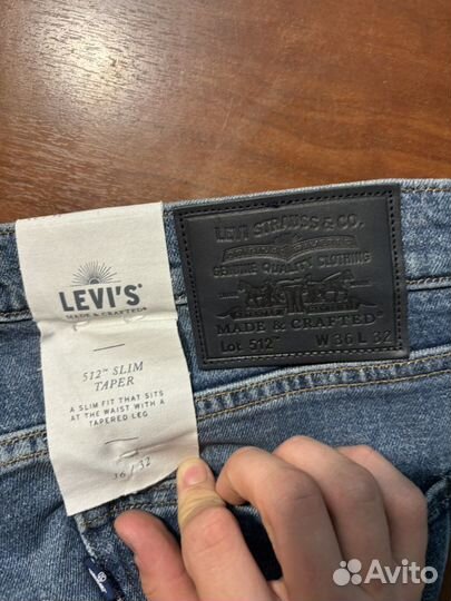 Джинсы levis 512 Оригинал