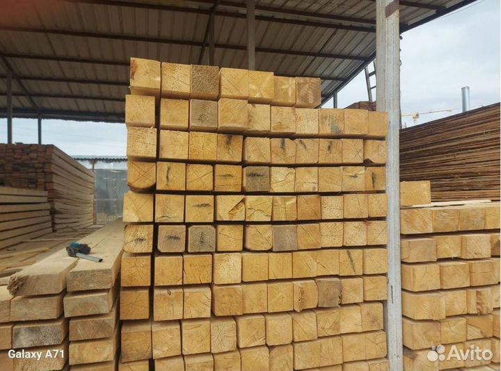 Обрезной брус 100х150х6000 из ели