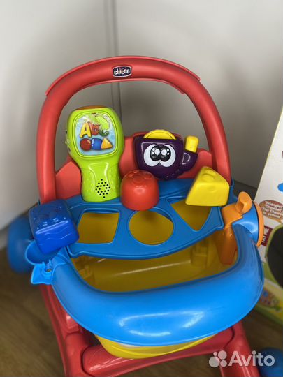 Каталка chicco говорящая тележка
