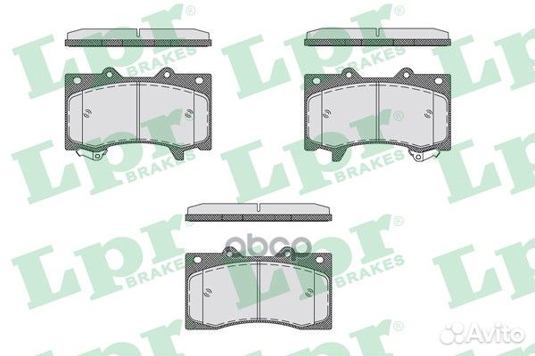 Колодки тормозные nissan patrol Y62 10- передни