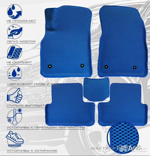 3D коврики ева renault Megan 2