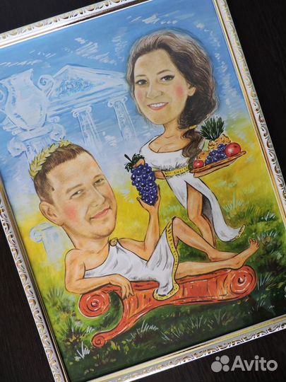 Отличный шарж по фото на заказ