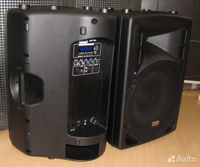 Колонки активные XLine 1200W 2ш Pro BT USB AUX Mic