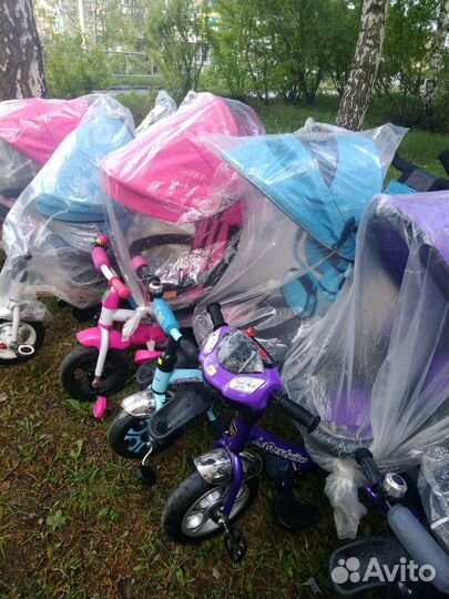 Велосипед- коляска с 1 года до 3 лет в наличии
