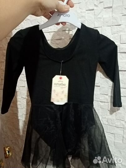 Купальник для танцев чёрный 122-128