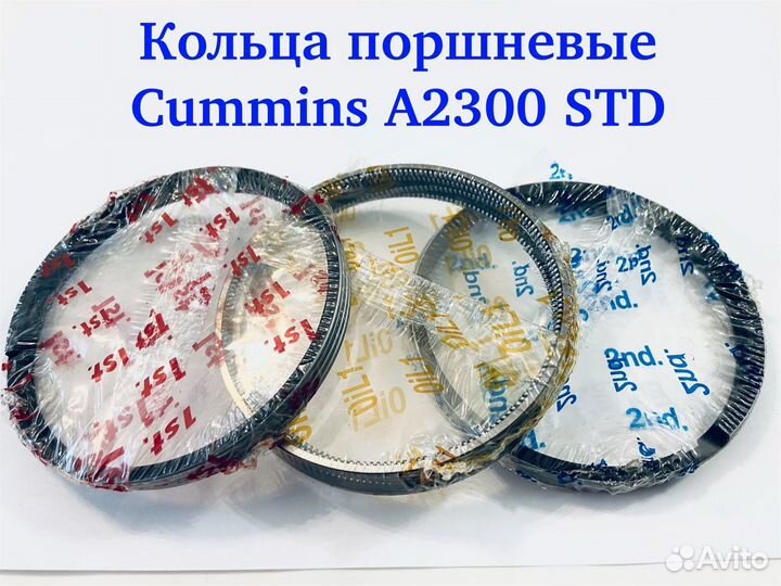 Кольца поршневые cummins a2300 (STD)