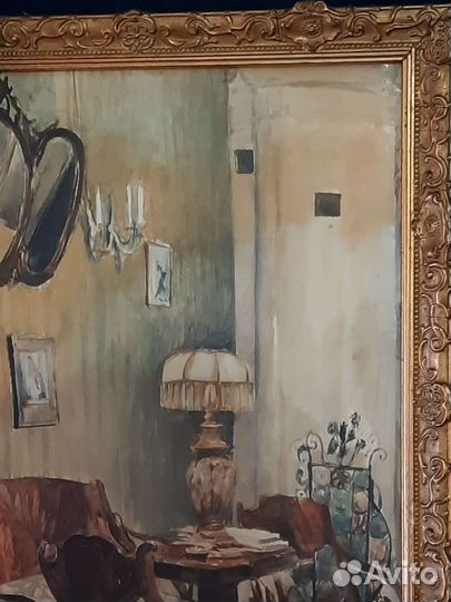 Картина акварель 19 век