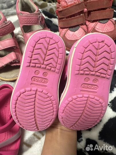 Босоножки сандалии crocs c6 для девочки