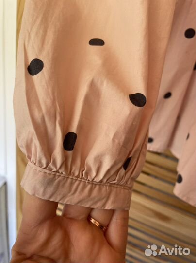 Блуза zara в горох для девочки