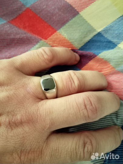 Кольцо серебро мужское