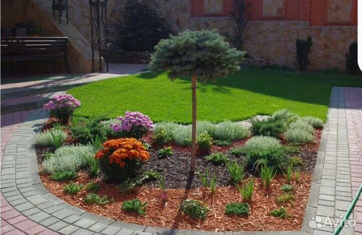 Кора сосны и щепа декоративная