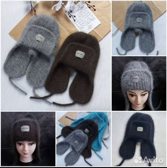 Шапка Ушанка, свяжу на заказ