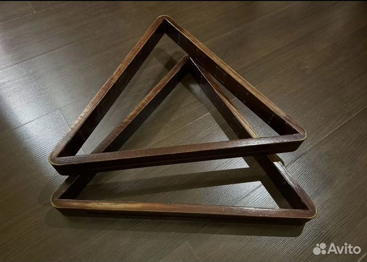 Треугольник бильярдный, дуб, махагон 68мм