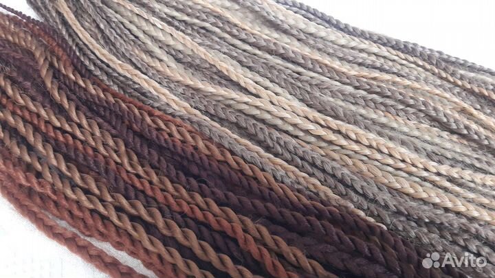 Афрокосы из канеколона для брейдов