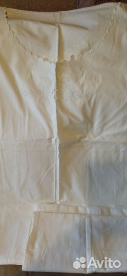 Постельное белье СССР с ришелье и вышивкой