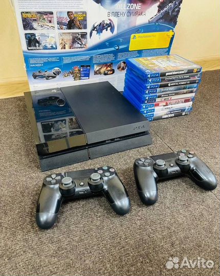 Sony PS4 fat 500gb+138 игр
