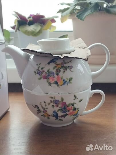 Чайный набор чайник и кружка