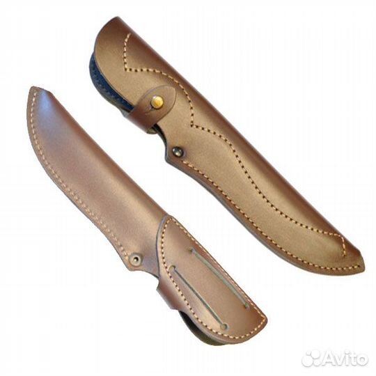 Чн-10Н коричневый Чехол для ножа закрытый L-15,5 с