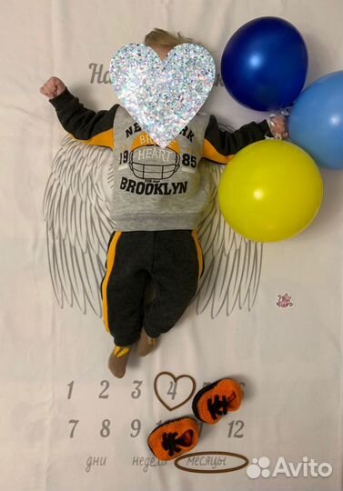 Фотоплед для новорожденных по месяцам