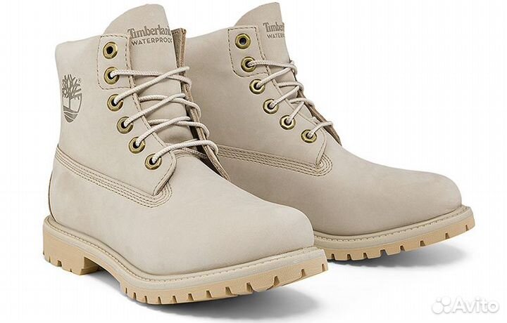 Timberland Paninara Collarless 6 Inch Wide Fit Waterproof Boots 'Light Grey Nubuck' Women's (39,5)