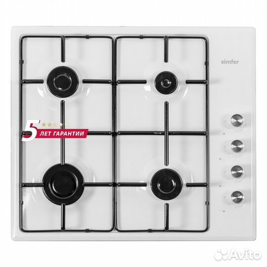 Газовая варочная панель Simfer H60Q40W400