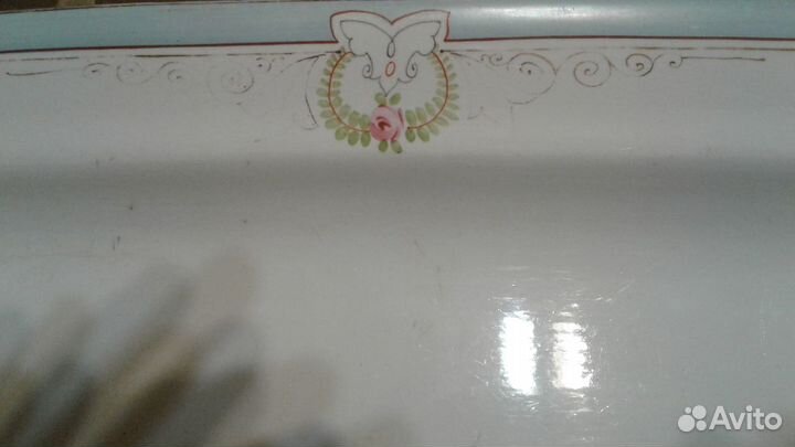Блюдо большое старинное Кузнецов
