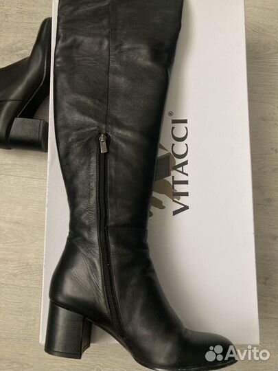 Ботфорты натуральная кожа