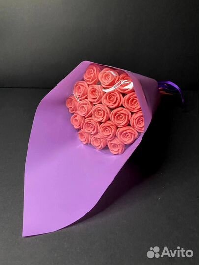 Розы из Бельгийского Шоколада - 19 шт в Букете