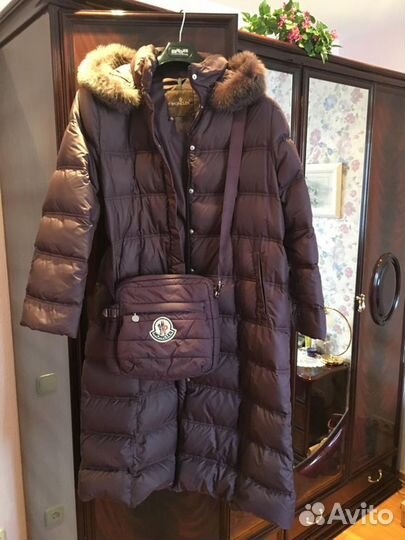 Пуховик зимний женский moncler (оригинал)