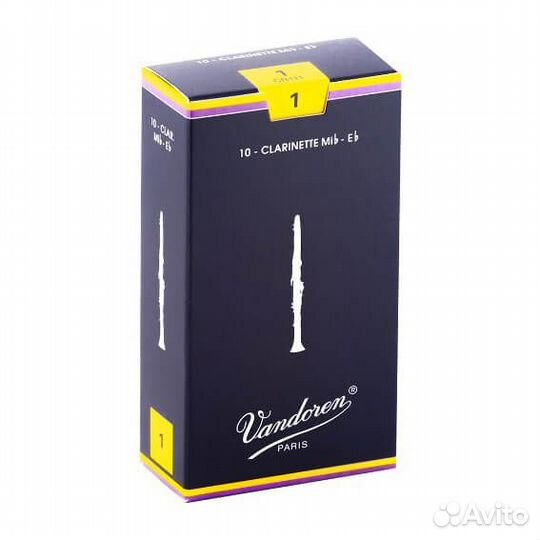 Трости для кларнета Vandoren Traditional №1 Eb (1