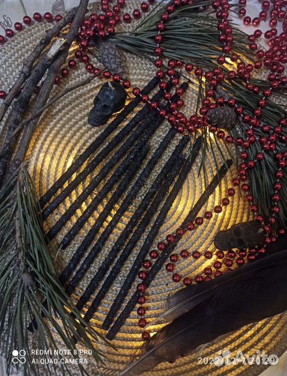 Восковые свечи скрутки ручной работы