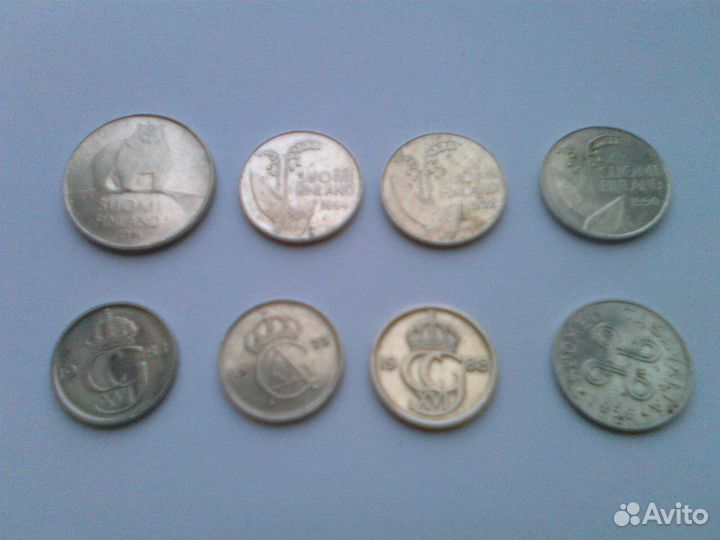 Монеты Швеция, Норвегия, Финляндия