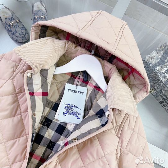 Демисезонная куртка для девочки Burberry