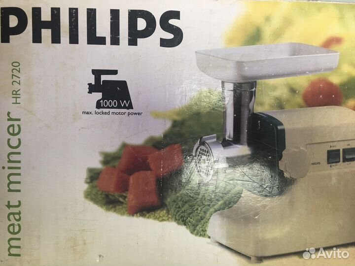 Мясорубка электрическая philips