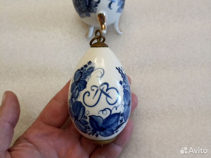 Фарфоровая статуэтка СССР яйцо