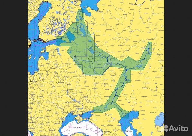 Карта c map для эхолота lowrance