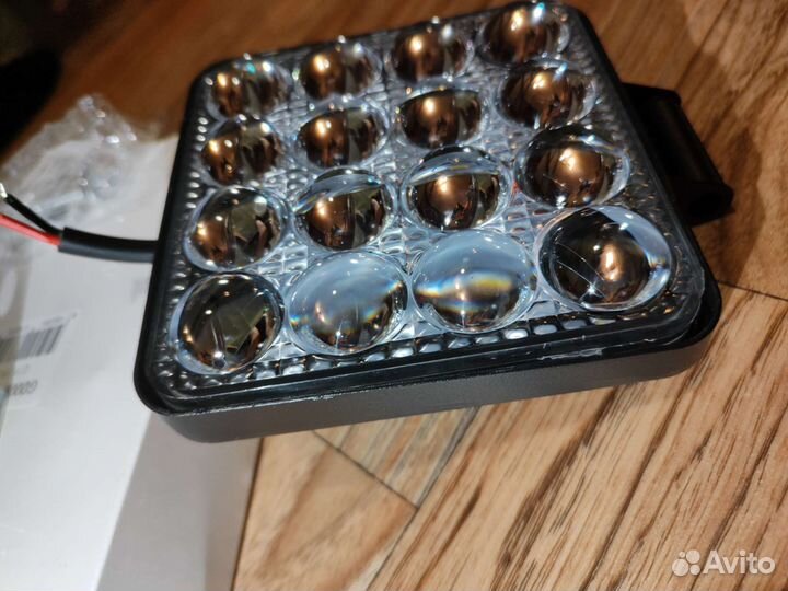 LED Вспышки фсо большие линзованные 10,5 см 64 w