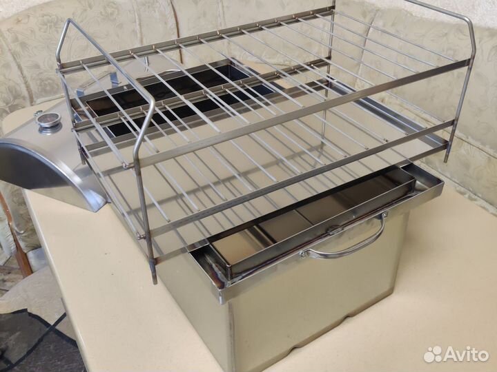 Коптильня горячего копчения из нержавейки