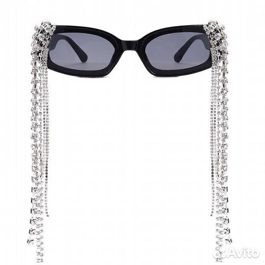 Солнцезащитные очки со стразами
