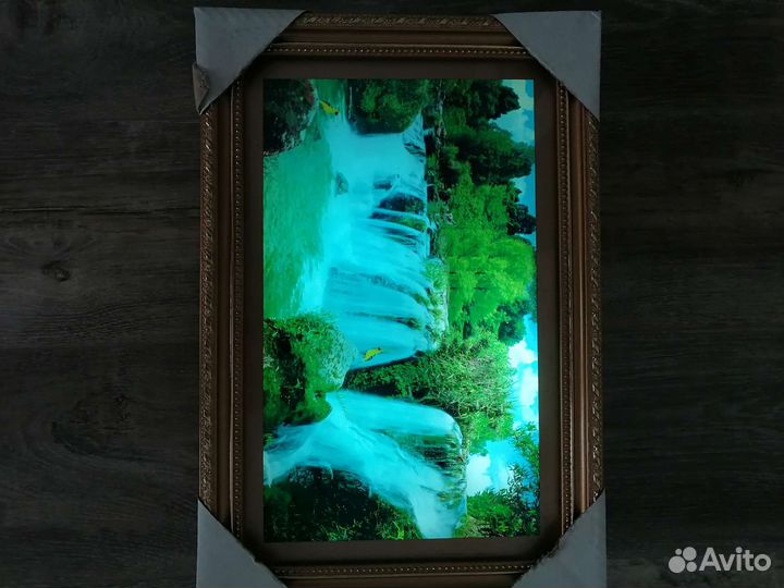 Картина Водопад с подсветкой и звуком