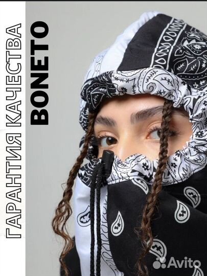 Балаклава-бонет, спортивный бафф-снуд