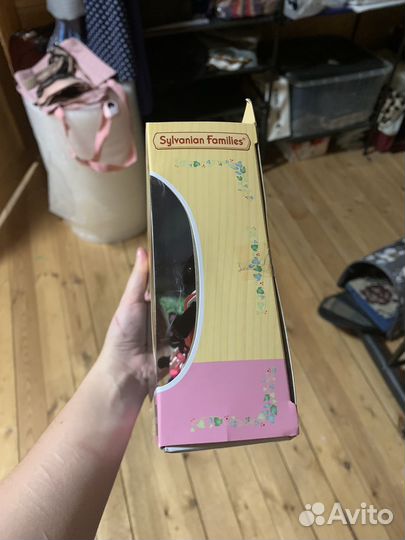 Sylvanian families семья черных котов