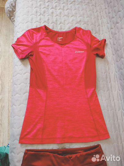 Футболка и лосины для фитнеса размер 44