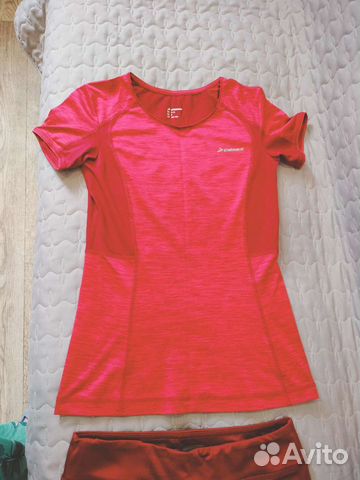 Футболка и лосины для фитнеса размер 44