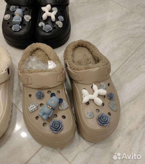 Crocs сабо утепленные
