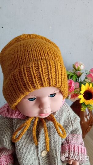 Шапка для новорожденного 0 2 месяца