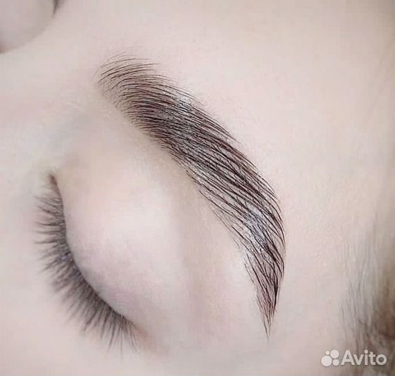 Окрашивание, коррекция бровей, долгов.укладка