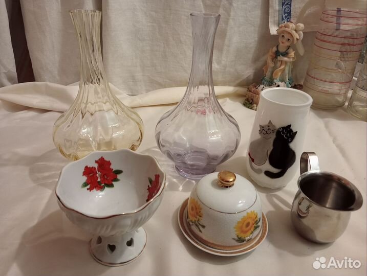 Посуда, заварные чайники, молочники, кувшины